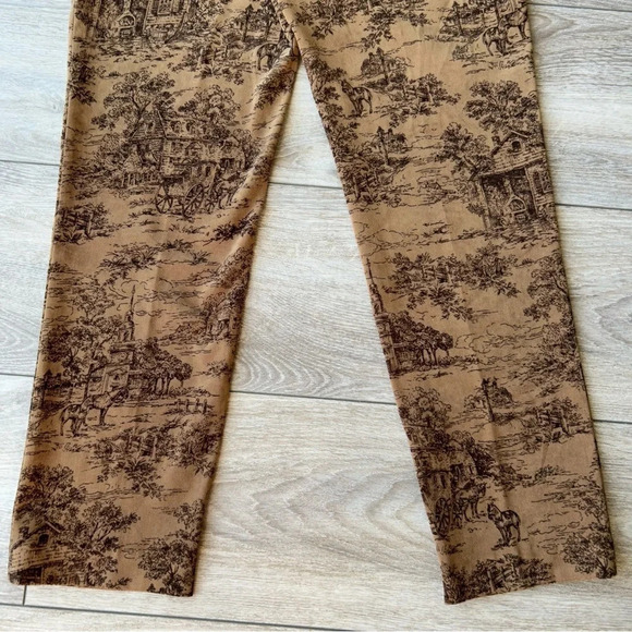 Jones New York Sport Vintage Countryside Pattern Stretch Trouser Pants - Picture 12 of 13